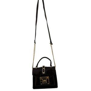 Aldo Kentwell Brown Chain Embellishment Mini Top handle Bag In Brown Minimalist